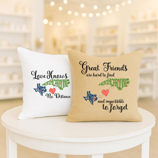Personalized Long Distance Across The Miles Gift