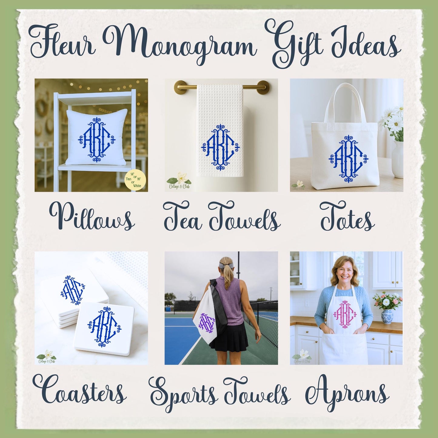 Monogram Apron: Personalized Kitchen Gift