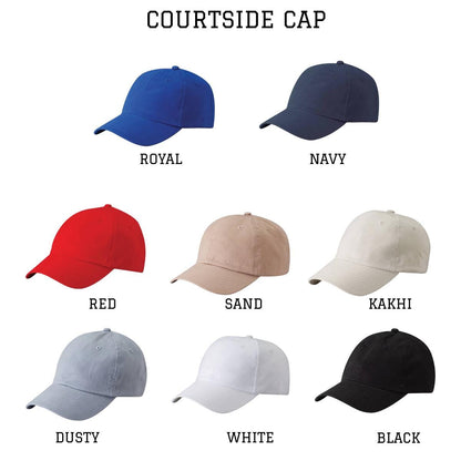 Embroidered Hydrangea Cap or Visor