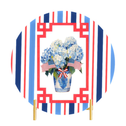 4th of July Patriotic American Flag Drink Coasters - Set of 4