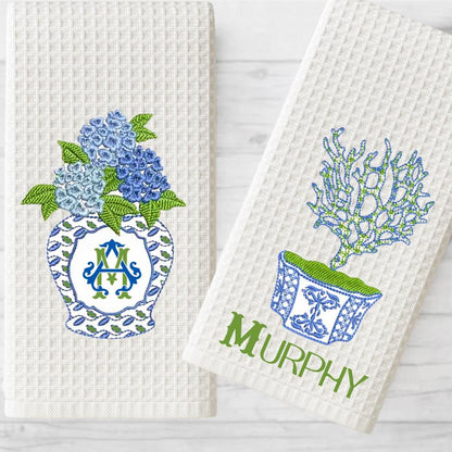 Blue & White Ginger Jar Tea Towels