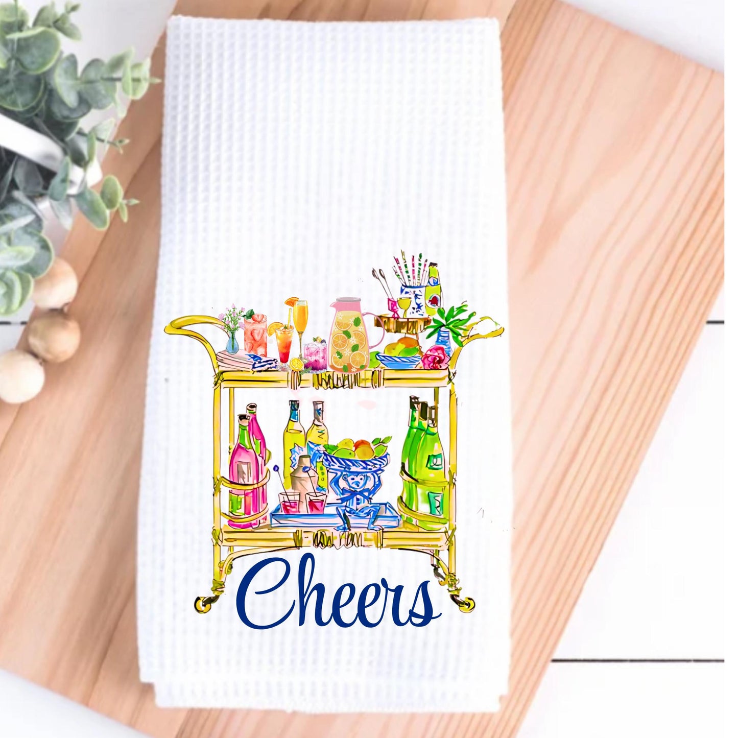 Bar Cart Tea Towel
