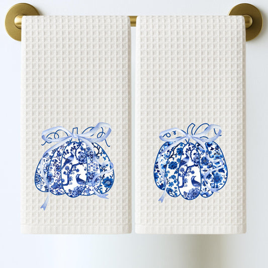 Fall Chinoiserie Tea Towel Set