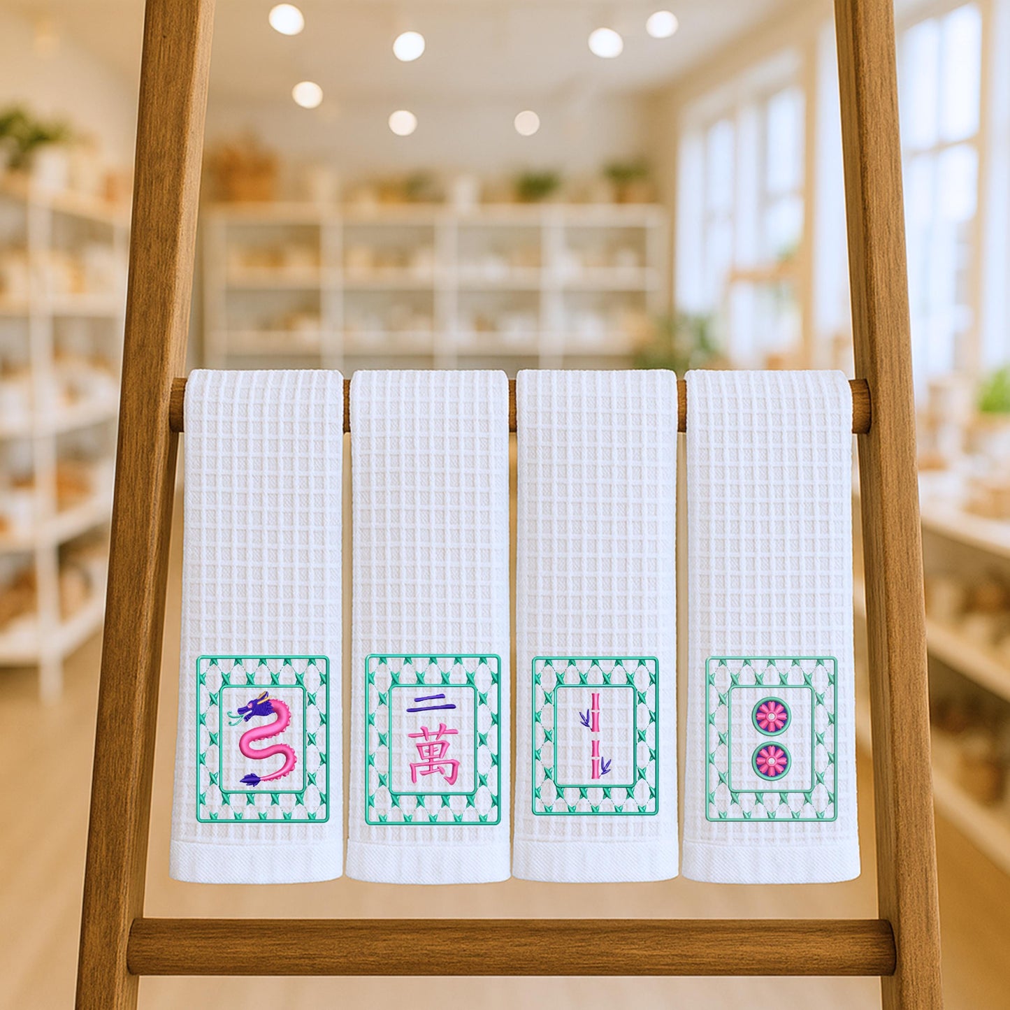 Mahjong Tea Towel Collection