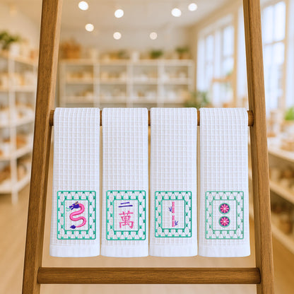 Mahjong Tea Towel Collection