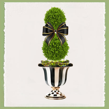 Personalized McKenzie Childs Courtly Check Tea Towel  hostess, fall Halloween