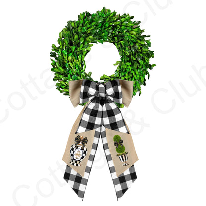 McKenzie Childs Inspired Wreath Sash