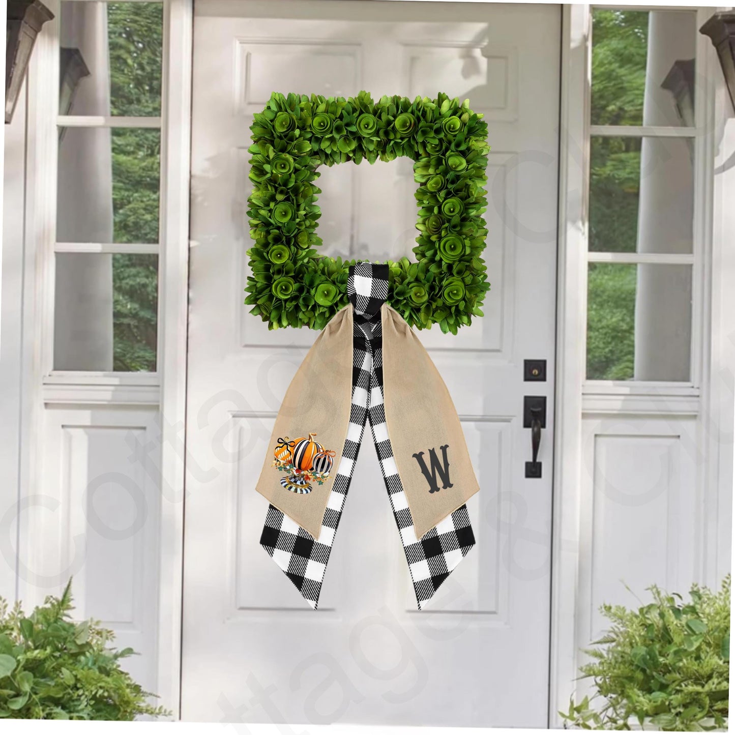 McKenzie Childs Inspired Wreath Sash