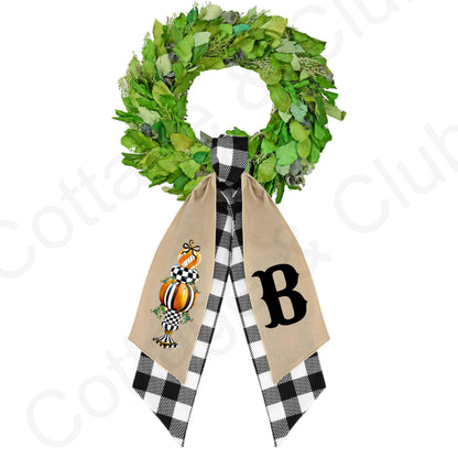 McKenzie Childs Inspired Wreath Sash