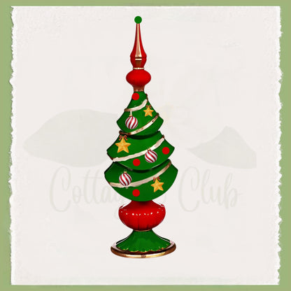 Christmas Topiary Tea Towel