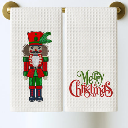 Personalized Christmas Nutcracker Tea Towel