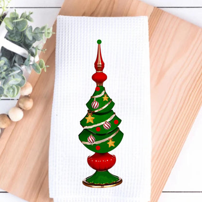 Christmas Topiary Tea Towel