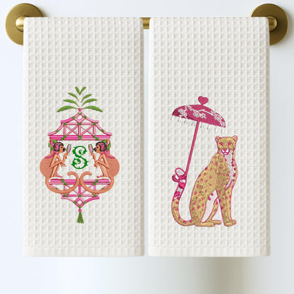 Palm Beach Animal Party Tea Towels