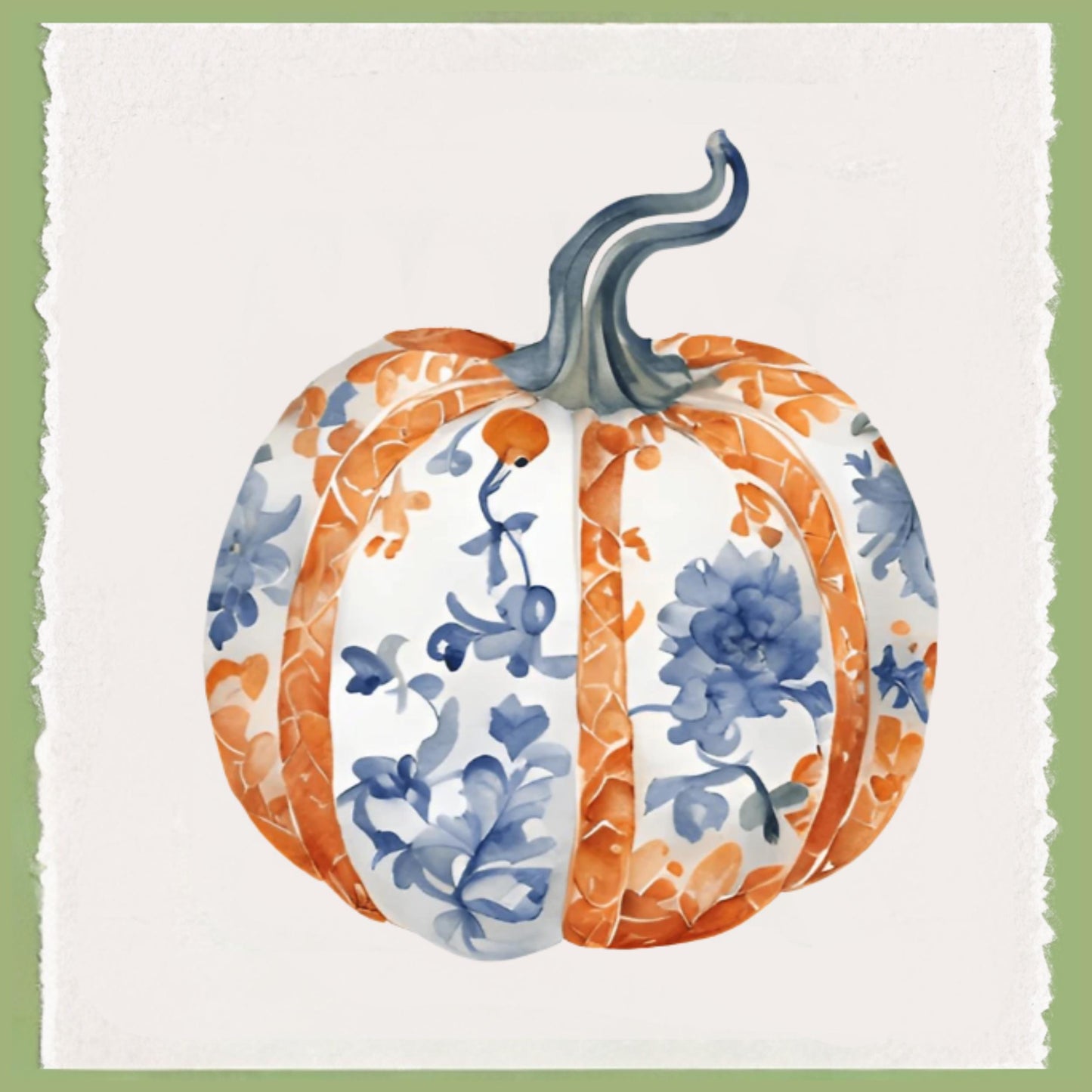 Fall Pheasant & Pumpkin Holiday Tea Towel