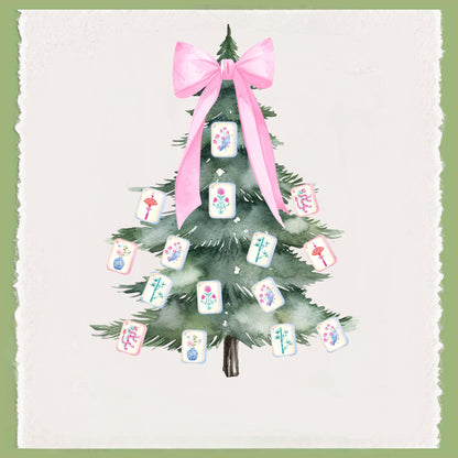 Mahjong Tea Towel Collection | Personalized Kitchen Towels | Grand Millennial Mah Jongg Dish Towels | Housewarming Gift | Home Decor