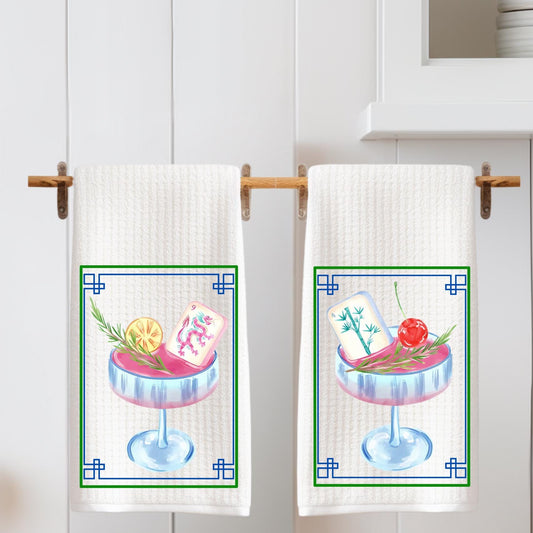 Mahjong Tea Towels
