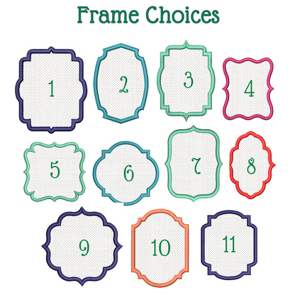 Vintage Santa Claus Toile Embroidered Christmas Farmhouse Wreath Sash: Holiday Door Hanger