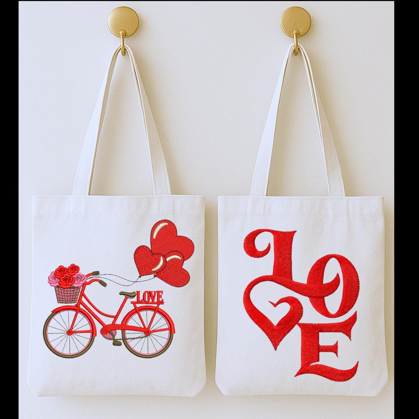Valentine's Personalized Double-Sided Tote Bag | Custom Canvas Carryall