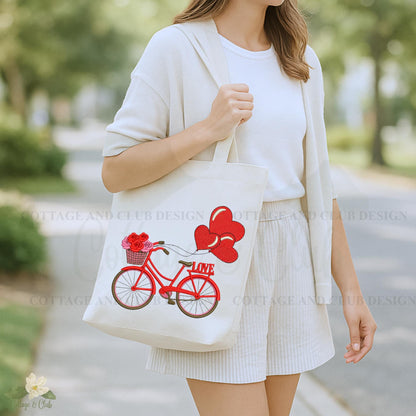 Valentine's Personalized Double-Sided Tote Bag | Custom Canvas Carryall