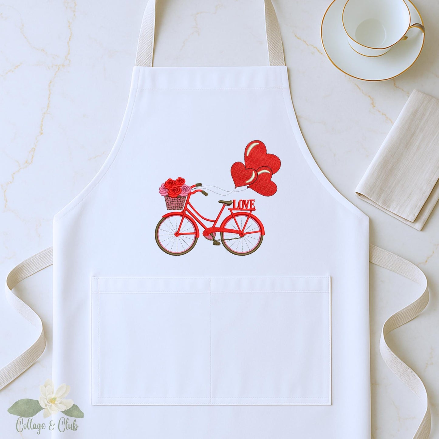 Valentine's Day or Date Night Custom Kitchen Apron