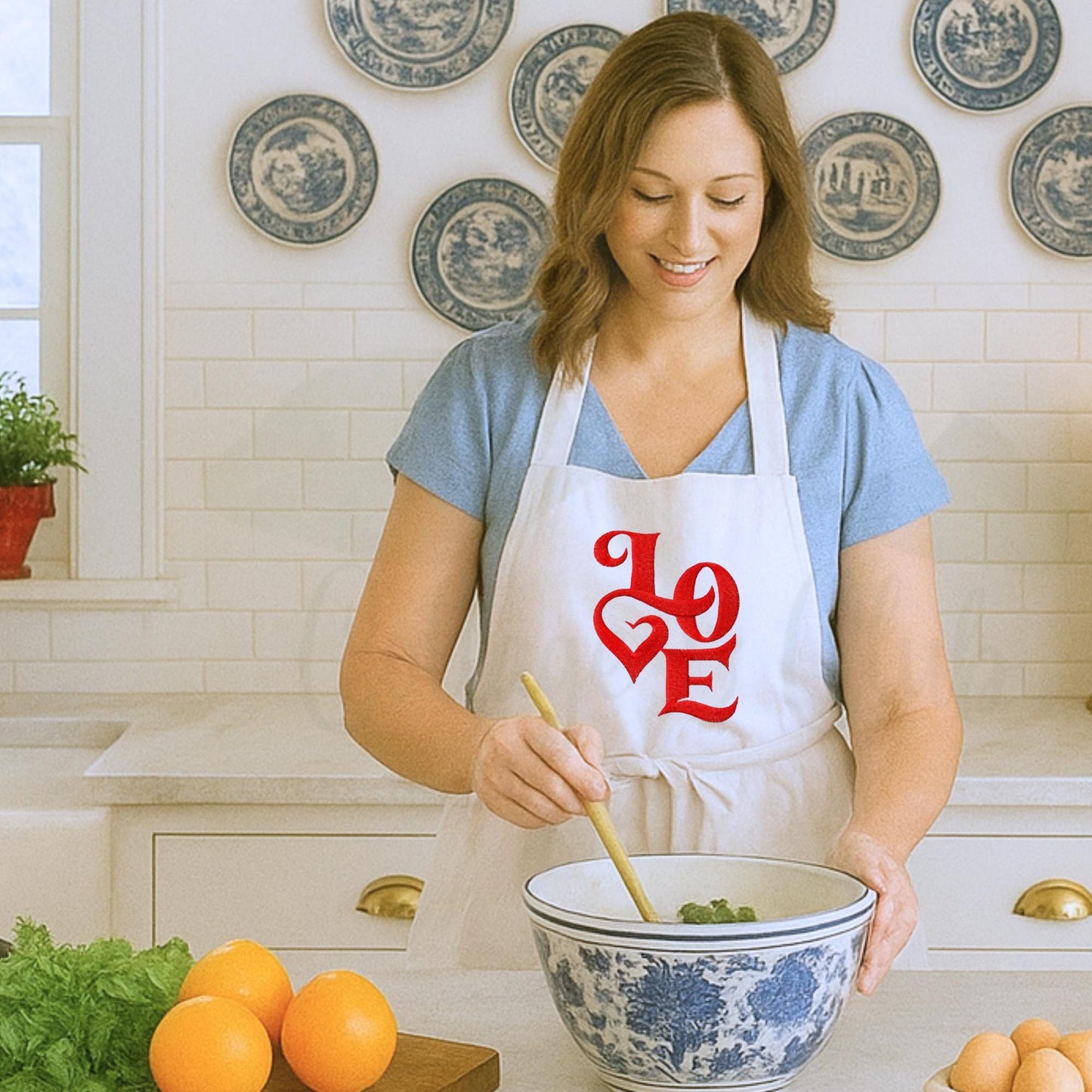 Valentine's Day or Date Night Custom Kitchen Apron