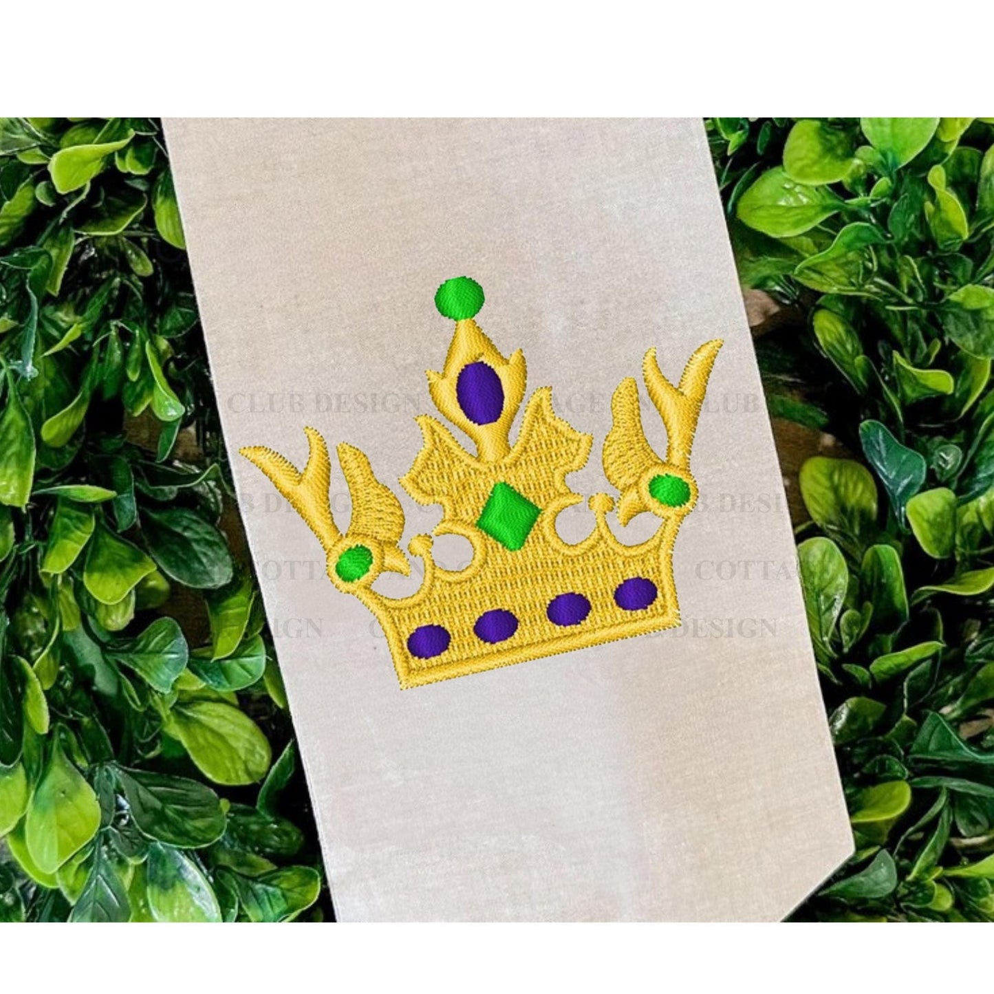 Mardi Gras Personalized Embroidered Wreath Sash