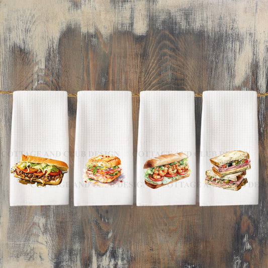 Louisiana Heritage Tea Towel Collection, Fleur De Lis Mardi Gras Festival Crawfish Boil Kitchen Decor