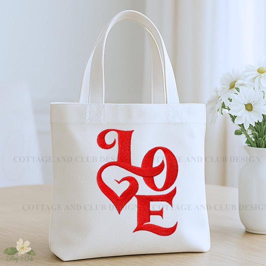 Valentine's Personalized Double-Sided Tote Bag | Custom Canvas Carryall