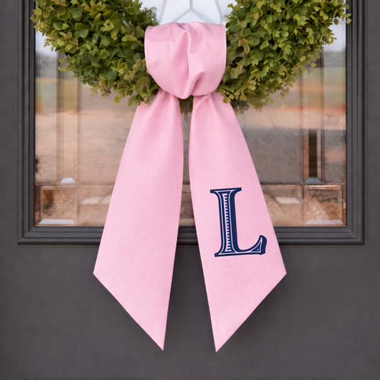 Monogram Wreath Sash