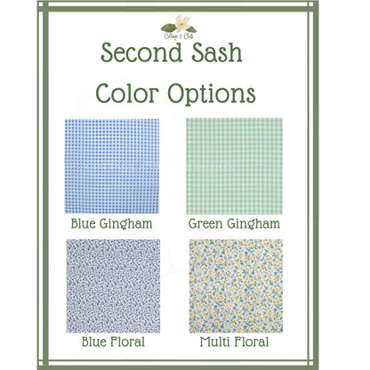 Chinoiserie Easter Wreath Sash, Embroidered Bunny Topiary Wreath Sash, Ginger Jar Monogram Spring Door Hanger, Linen Decor