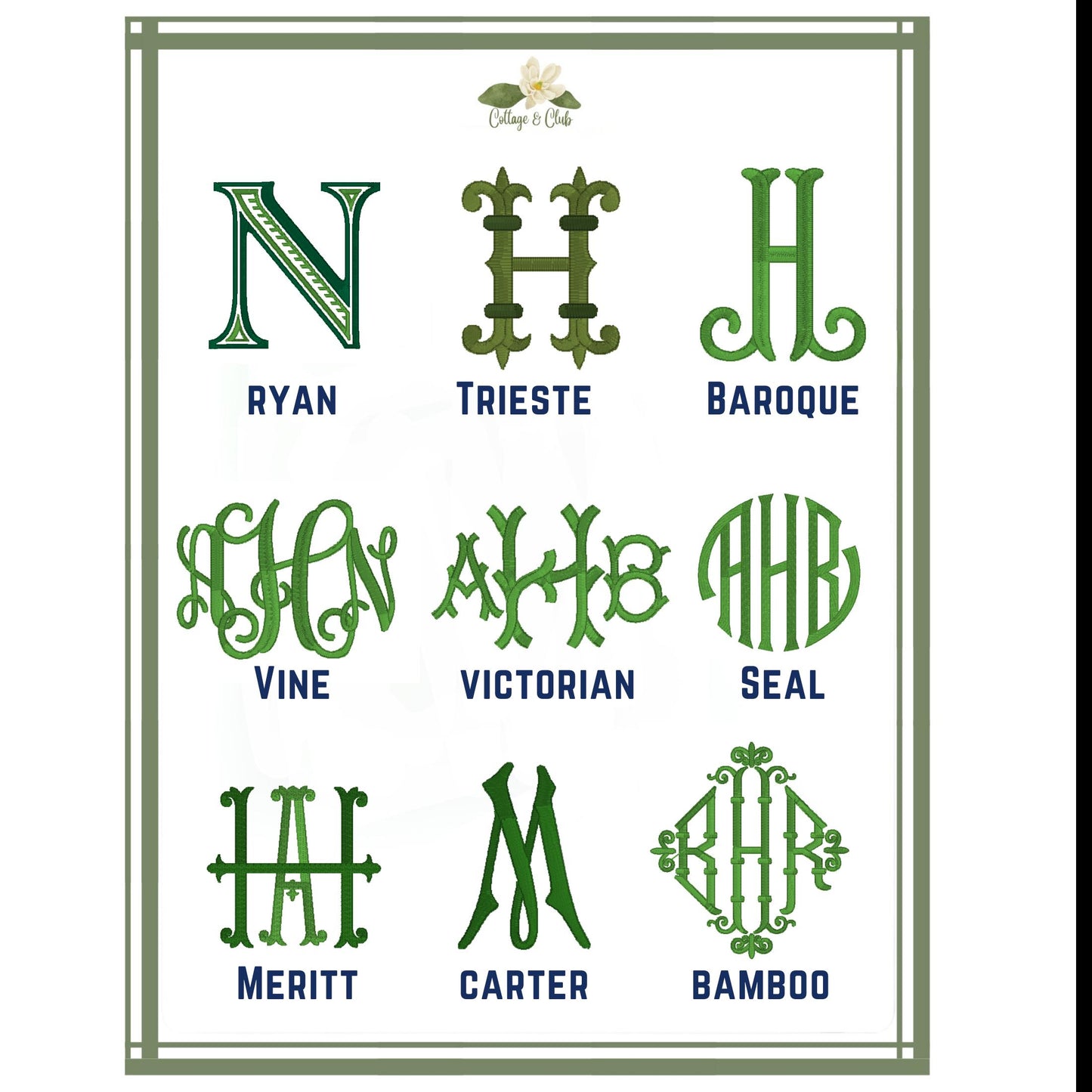 Blue & White Bunny Easter Topiary Monogram Chinoiserie Wreath Sash