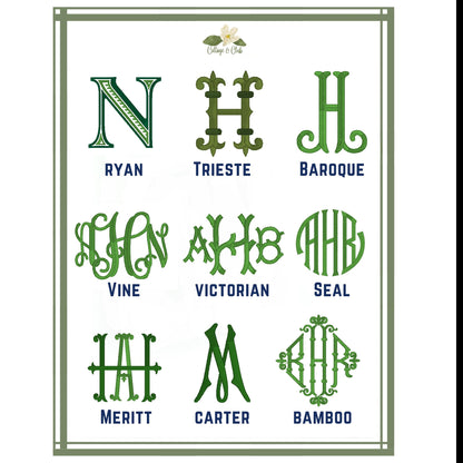 Blue & White Bunny Easter Topiary Monogram Chinoiserie Wreath Sash