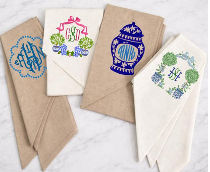 Ginger Jar & Topiary Theme Wreath Sash Collection