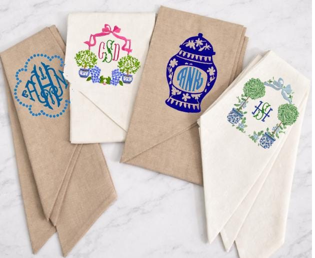 Ginger Jar & Topiary Theme Wreath Sash Collection