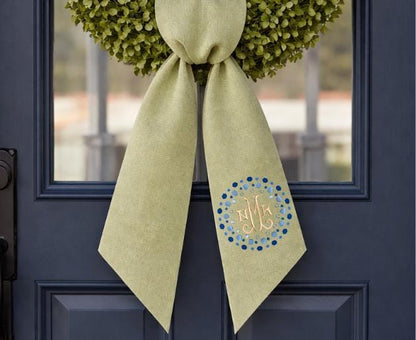 Ginger Jar & Topiary Theme Wreath Sash Collection