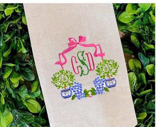 Ginger Jar & Topiary Theme Wreath Sash Collection