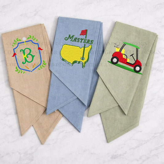 Spring Golf Agusta Tournament Green Jacket Embroidered Wreath Sash