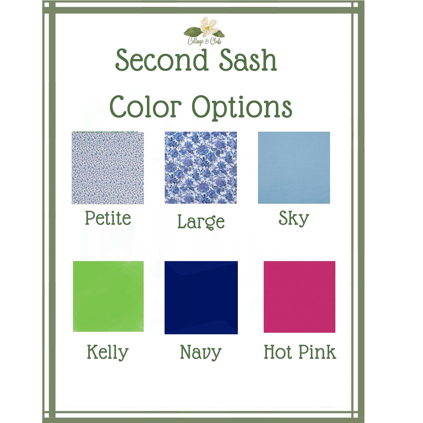 Embroidered Eastern Theme Wreath Sash Collection