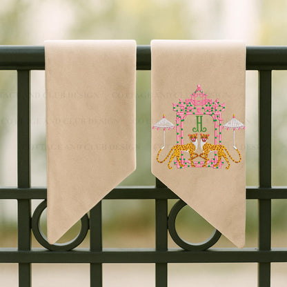 Embroidered Eastern Theme Wreath Sash Collection