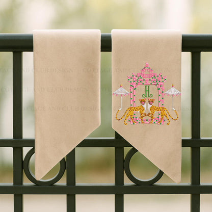 Embroidered Eastern Theme Wreath Sash Collection