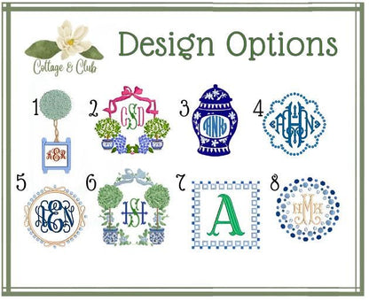 Ginger Jar & Topiary Theme Wreath Sash Collection