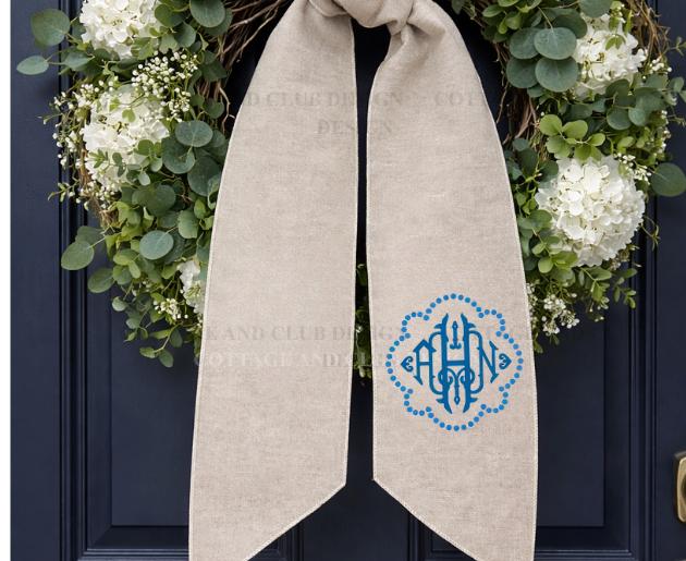 Ginger Jar & Topiary Theme Wreath Sash Collection