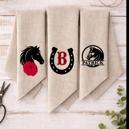 Equestrian Horse Kentucky Derby Days Polo Style Monogrammed Personalized Embroidered Wreath Sash