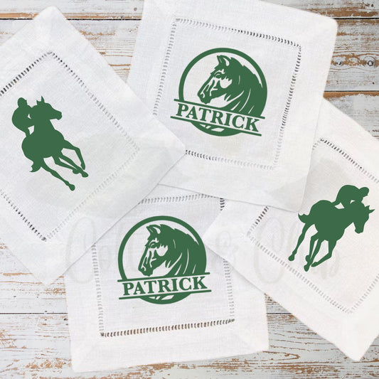 Derby Days Cocktail Napkins Set of 4