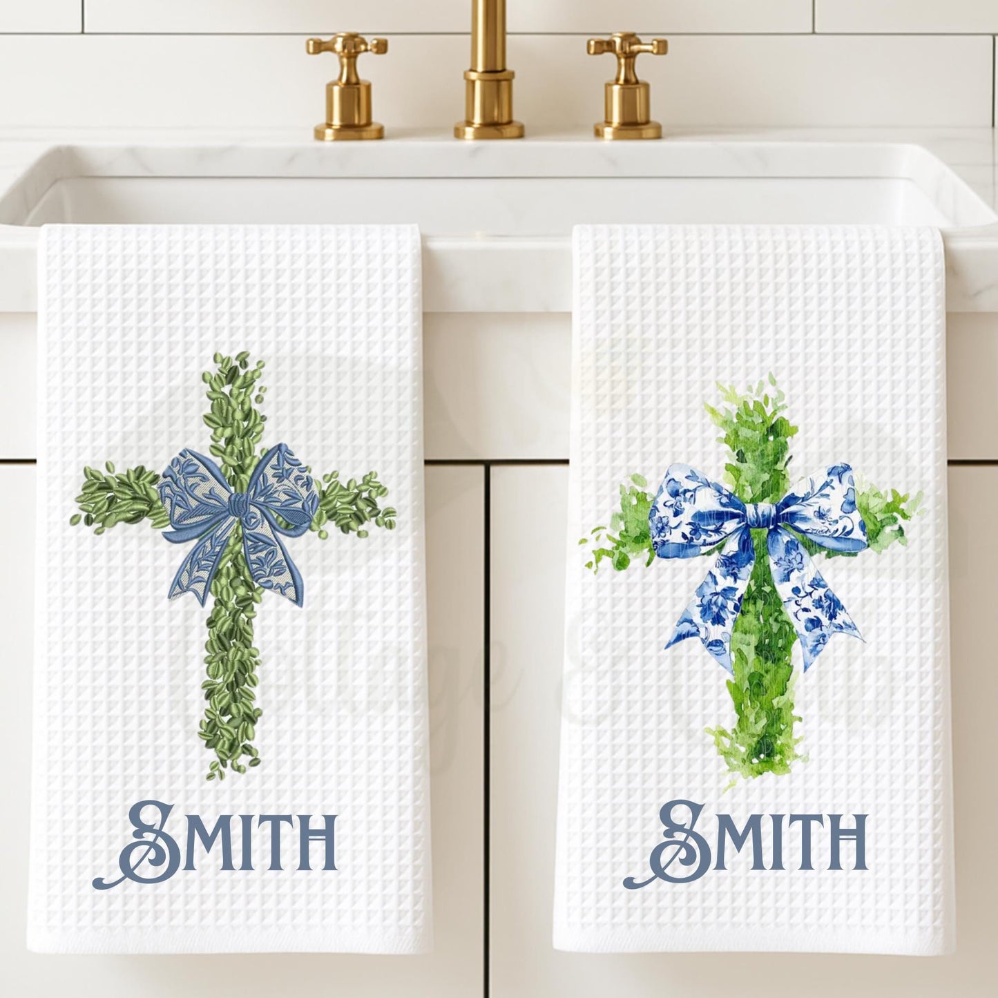 Religious Christian Cross Tea Towel Collection