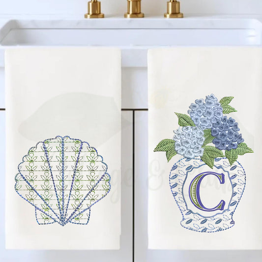 Coastal Tea Towel