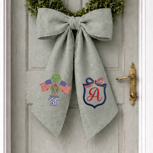 Patriotic Wreath Sash