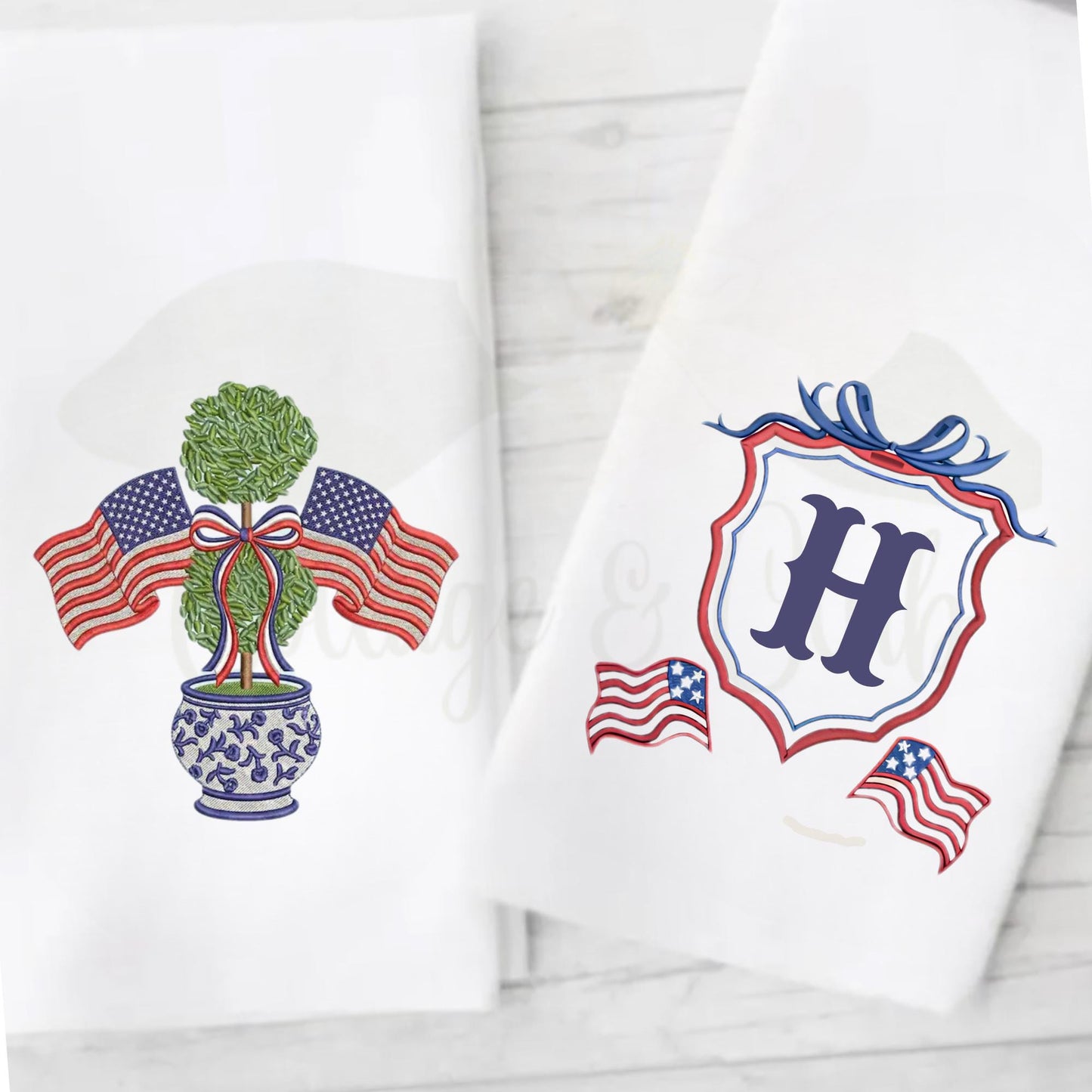 4th of July Independence Day Patriotic Bathroom Hand Towels For The Bathroom & Powder Room