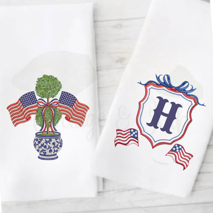4th of July Independence Day Patriotic Bathroom Hand Towels For The Bathroom & Powder Room