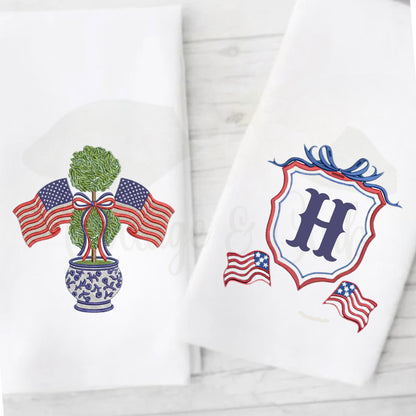 4th of July Independence Day Patriotic Bathroom Hand Towels For The Bathroom & Powder Room